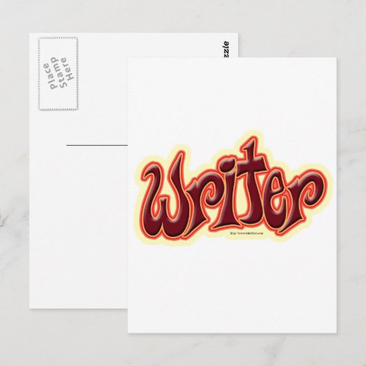 著者赤 ポストカード (正面/裏面)