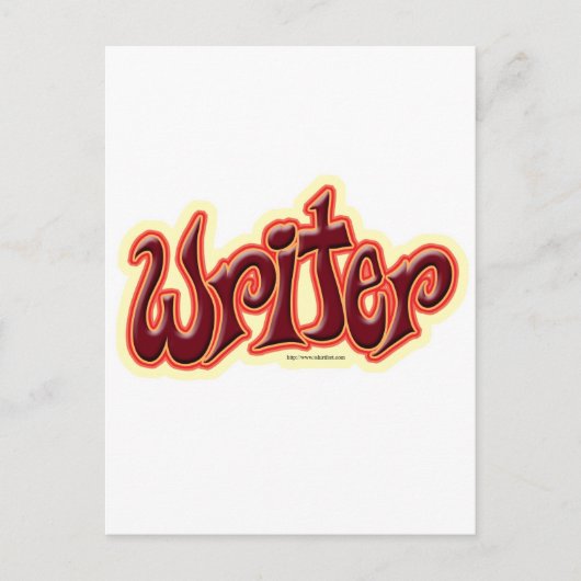 著者赤 ポストカード (正面)