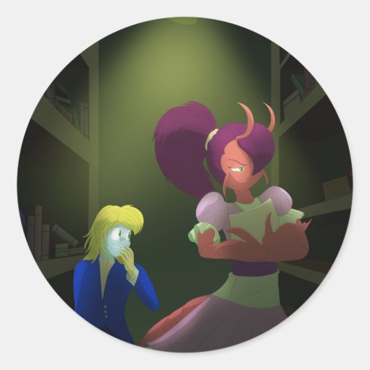 葛浦とザリガニ ラウンドシール (正面)