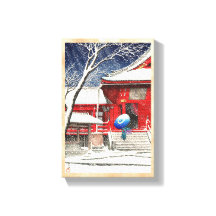 葛西+清澄雪の上野清水堂　版画アート