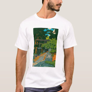 葛飾北斎と川瀬巴水 No60 熊谷大雷神社 Tシャツ