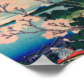 葛飾北斎による東海道の品川 ポスター (角)