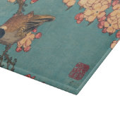 葛飾北斎のウソと枝垂桜 古典的な鳥の図 カッティングボード (角)