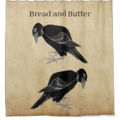 葛飾北斎のクロウ1814 シャワーカーテン (正面)