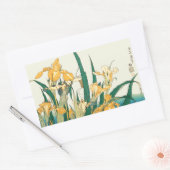 葛飾北斎のトンボイリスビンテージ印刷: 日本 長方形シール (封筒)