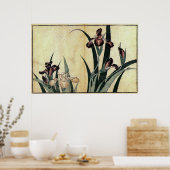 葛飾北斎の浮世絵プリント：アイリス ポスター (キッチン)