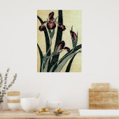 葛飾北斎の浮世絵プリント：アイリス ポスター (キッチン)