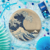 葛飾北斎の神奈川沖波下 ペーパープレート (パーティー)