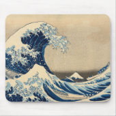葛飾北斎の神奈川沖波下 マウスパッド (正面)