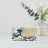 葛飾北斎の神奈川沖波下 名刺 (スタンド正面)