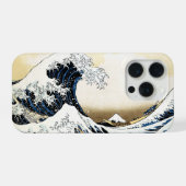 葛飾北斎の神奈川沖浪裏 日本美術 iPhoneケース (裏面横)