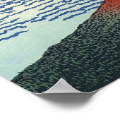 葛飾北斎の赤富士 ポスター (角)