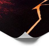 葛飾北斎山頂の暴風雨 ポスター (角)