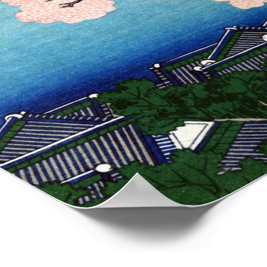 葛飾北斎御殿山品川 ポスター (角)