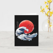 葛飾北斎日本の波素晴らし男女K カード (黄色い花)