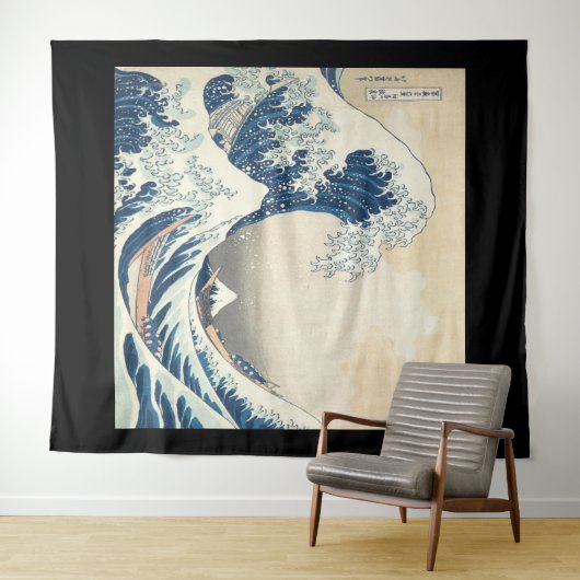 葛飾北斎神奈川素晴らしの波 タペストリー (インサイチュ(横))