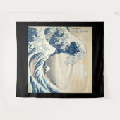 葛飾北斎神奈川素晴らしの波 タペストリー (正面(横))