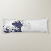 葛飾北斎素晴らしによる神奈川の波 ボディピロー (裏面)