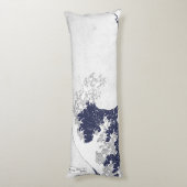 葛飾北斎素晴らしによる神奈川の波 ボディピロー (裏面 (縦))