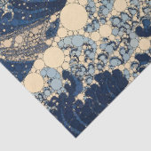 葛飾北斎素晴らしの後の波 薄葉紙 (詳細)