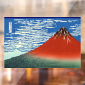 葛飾北斎素晴らし – 風澄ん朝 ウィンドウサイン (シート2)