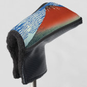 葛飾北斎素晴らし – 風澄ん朝 ゴルフヘッドカバー (3/4 正面)