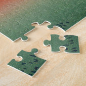 葛飾北斎素晴らし – 風澄ん朝 ジグソーパズル (側面)