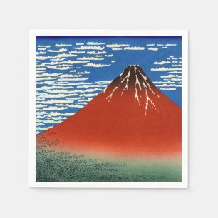 葛飾北斎素晴らし – 風澄ん朝 スタンダードカクテルナプキン
