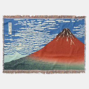 葛飾北斎素晴らし – 風澄ん朝 スローブランケット