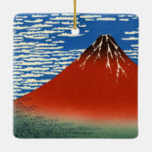 葛飾北斎素晴らし – 風澄ん朝 セラミックオーナメント (裏面)