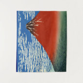 葛飾北斎素晴らし – 風澄ん朝 タペストリー (正面)