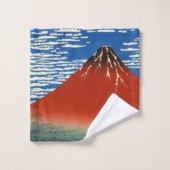 葛飾北斎素晴らし – 風澄ん朝 バスタオルセット (ウォッシュタオル)