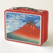 葛飾北斎素晴らし – 風澄ん朝 メタルランチボックス (裏面)