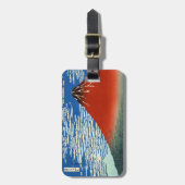 葛飾北斎素晴らし – 風澄ん朝 ラゲッジタグ (正面縦)