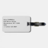 葛飾北斎素晴らし – 風澄ん朝 ラゲッジタグ (裏面横)