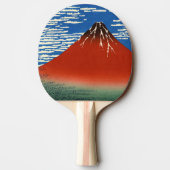 葛飾北斎素晴らし – 風澄ん朝 卓球ラケット (裏面)