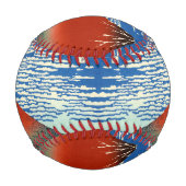 葛飾北斎素晴らし – 風澄ん朝 野球ボール (正面)