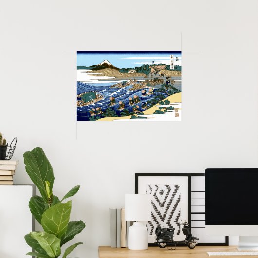 葛飾北斎金屋から見た富士 ポスター (ホームオフィス)