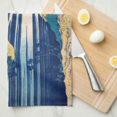 葛飾北斎阿弥陀滝 キッチンタオル (四つ折り)