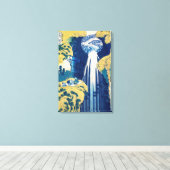 葛飾北斎阿弥陀滝 キャンバスプリント (インサイチュ (ウッドフロア))