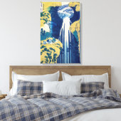 葛飾北斎阿弥陀滝 キャンバスプリント (インサイチュ (寝室))