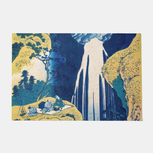 葛飾北斎阿弥陀滝 ドアマット (正面)