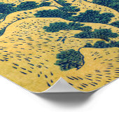 葛飾北斎阿弥陀滝 ポスター (角)