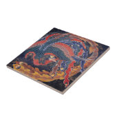 葛飾北斎鳳凰 タイル (側面)