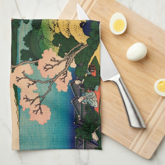 葛飾北斎 キッチンタオル (四つ折り)