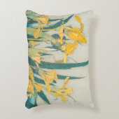 葛飾北斎 – バッタとアイリス アクセントクッション (正面(垂直))