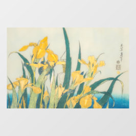 葛飾北斎 – バッタとアイリス ウィンドウサイン