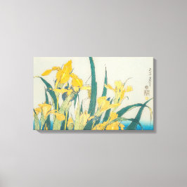 葛飾北斎 – バッタとアイリス キャンバスプリント