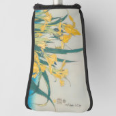 葛飾北斎 – バッタとアイリス ゴルフヘッドカバー (回転90)