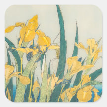 葛飾北斎 – バッタとアイリス